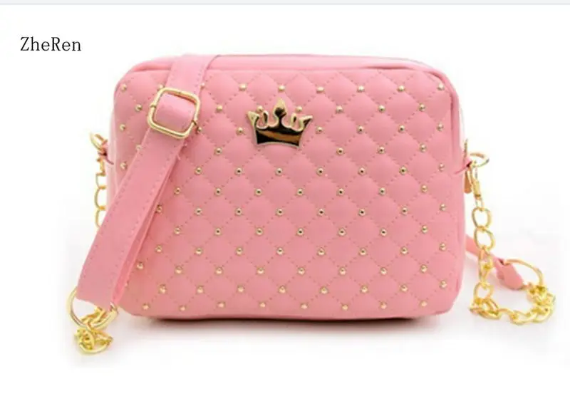 

New Rivet Chain Shoulder Bag handbags of High Quality Design Shoulder Bag Female Hot Ladies Handbag PU Leather crossbody