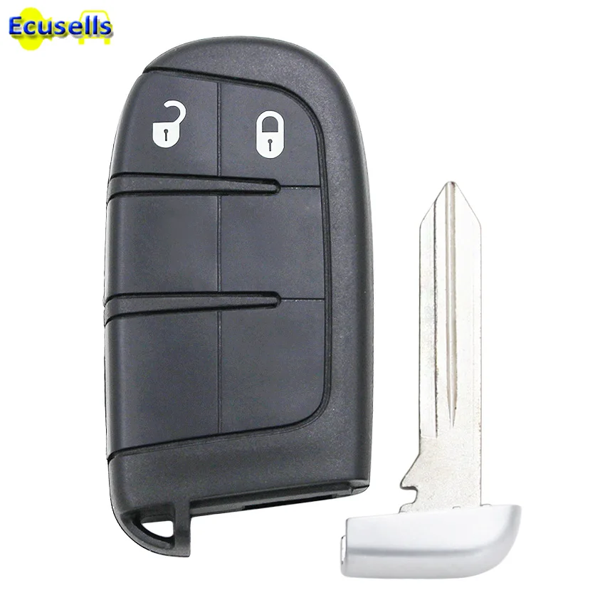 

New Keyless Smart Remote Key Case for Dodge Journey 2011-2015 2 Buttons +Blade key shell fob for Chrysler