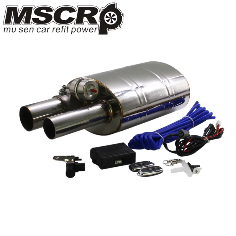

Stainless Steel 2.5" Straigh Outlet Tip 2.5"Inlet Weld On Single Exhaust Muffler with different sounds/Dump Valve Exhaust Cutout