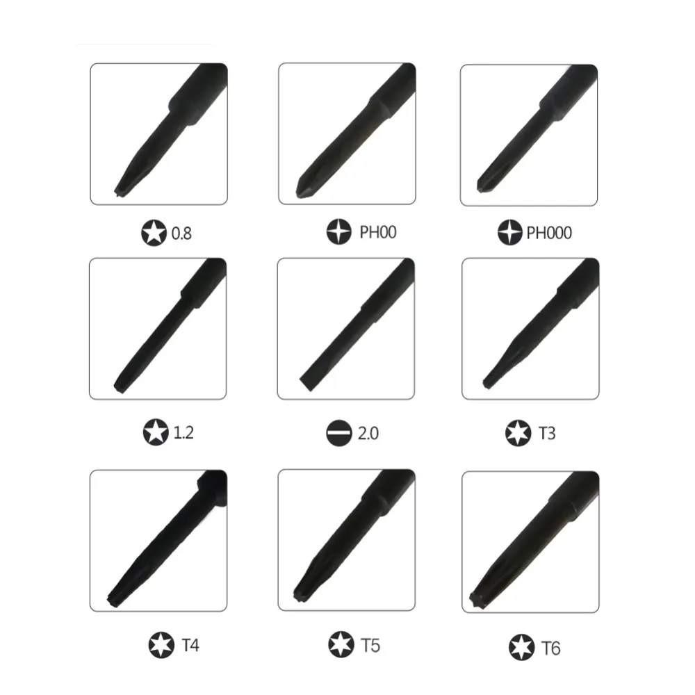 Прецизионная отвертка 2 0 мм P2 P5 8 1 Pentalobe PH00 PH000 T3 T4 T5 T6 для Macbook мобильный телефон