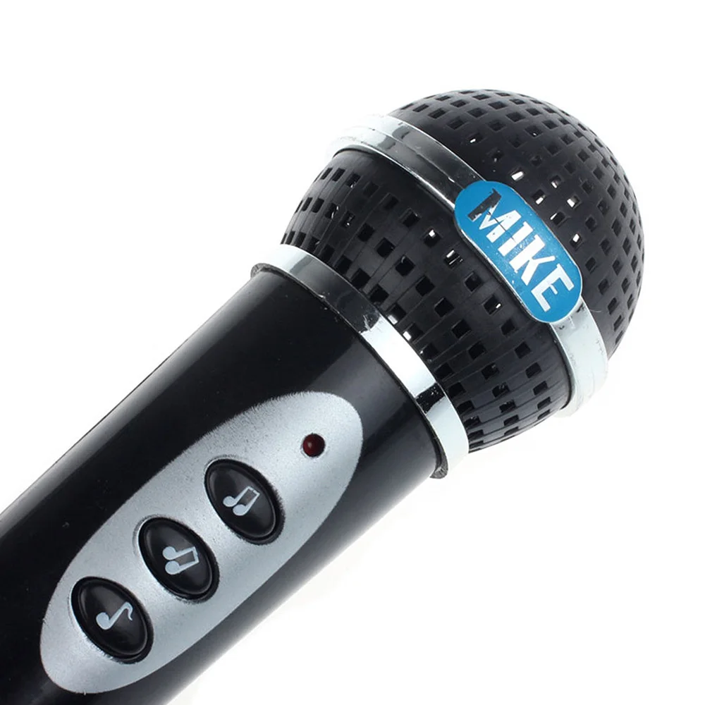 Детский имитационный микрофон детский черный современный микрофон игрушечный микрофон для караоке Поющие девочки Забавные игрушки