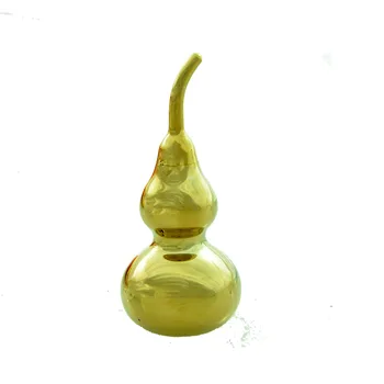 

Feng Shui Decorating Brass Copper Covered Gourd Wu Lou Hu Lu Chinese Lucky Charm Ancient Daming Mantra Home Decoration Gift