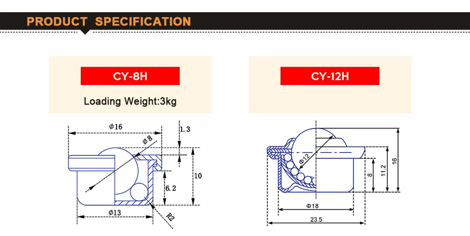 Шариковый подшипник из углеродистой стали, роликовый конвейер, колесо CY-8H/CY-12H/CY-15H/CY-22H/CY-30H, шарикоподшипник