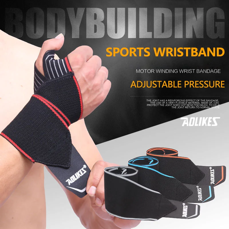 1Pcs Sports wrist guard fitness basketball strength training gloves weightlifting sports