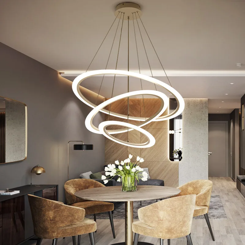 

Living Room Bedroom Study Room Led Pendant Lights Surface Mounted Aluminum White Home Deco Dining Room Pendant Lamp