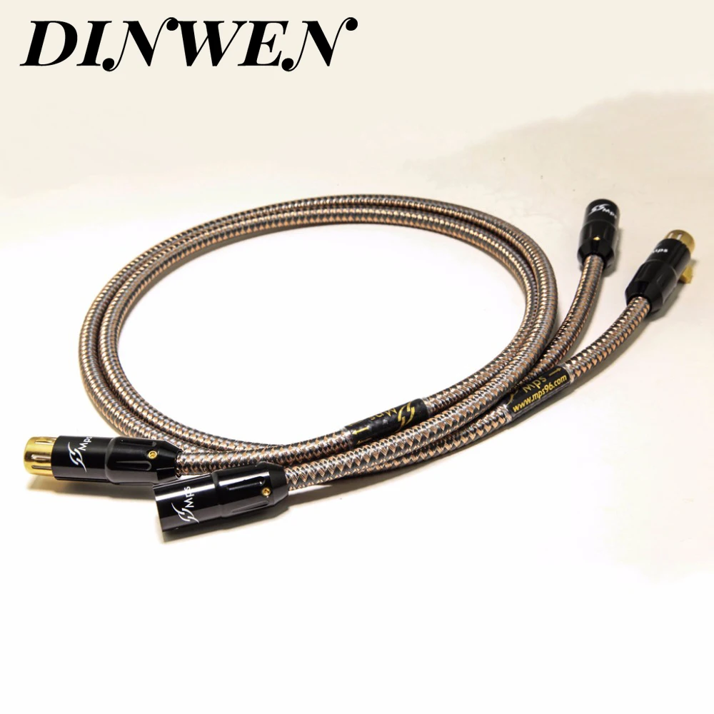Кабель для балансировки XLR серебристый 99.99997% 6N OCC 3P штекер-гнездо Hi-Fi аудио DAC DVD
