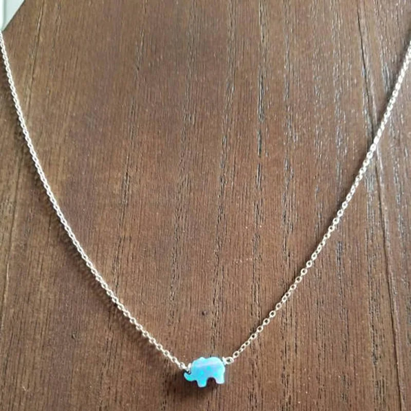 Silver-Opal-Charm-Necklace-Elephant-Opal-Necklace-Silver-Elephant-Necklace-XL1121 (1)