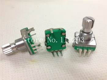 

[LAN]Taiwan produced 360 rotary pulse encoder coding switch EC11-30 -bit audio car switch 11.5KQ--10PCS/LOT