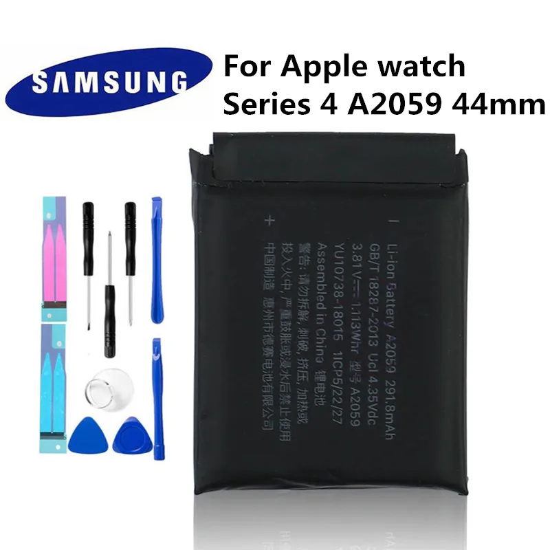 Для iphone часы оригинальный аккумулятор A2059 для серии 42 мм 291 8 mAh батарея +
