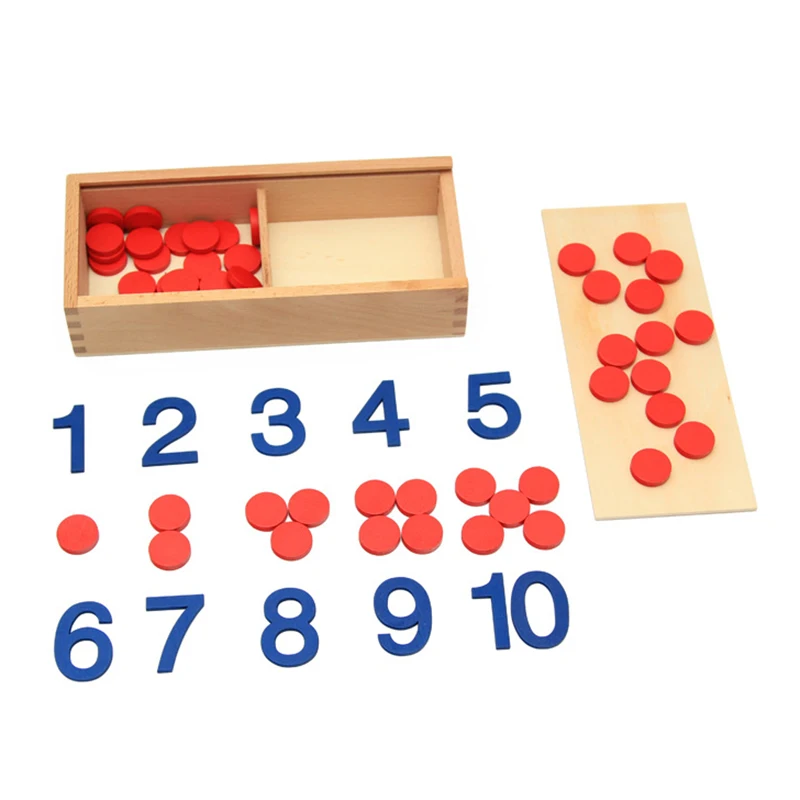 Pelatihan Juguetes Montessori Kartu Counter 1