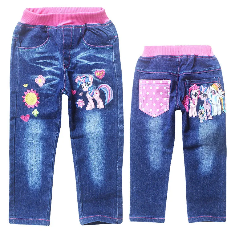 5Pcs/Set New My little Pony Twilight Sparkle Clothing Kids Jeans Children's Jeans Trousers