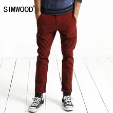 Simwood 2016 neue herbst winter casual hosen männer länge mode hosen slim fit marke kleidung kx5525