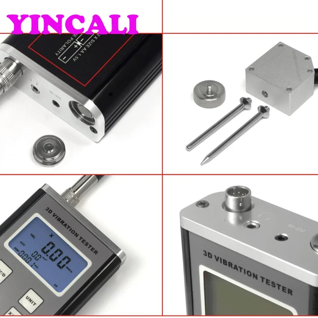 Multifunctional Digital Vibration Meter VM6380 3Axis Piezoelectric