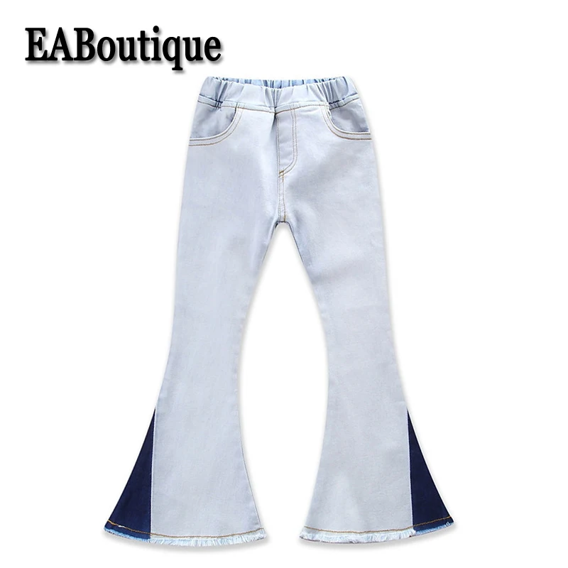 EABoutique Kids Jeans Winter Autumn Fashion Color Patch
