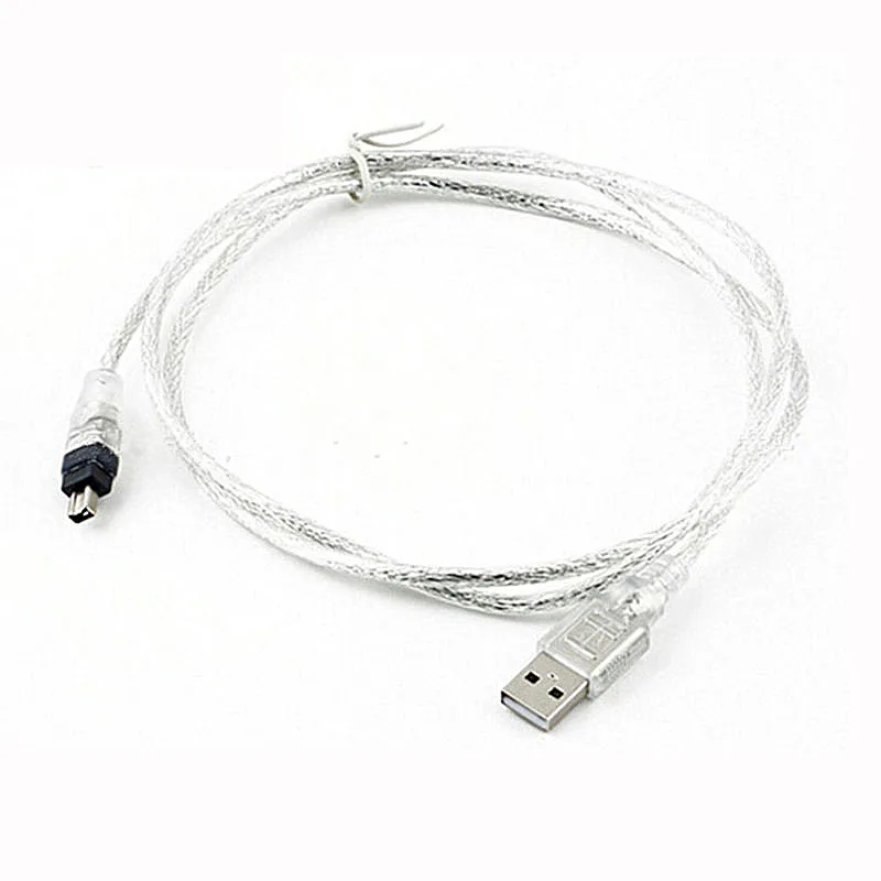 USB Male to Firewire IEEE 1394 4 Pin iLink Adapter Cord firewire Cable for SONY DCR-TRV75E DV camera cable |