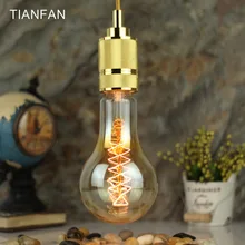 Tianfan A95 Винтаж Эдисон лампы E27 220 В 40 Вт Круглые ретро Античная лампа накаливания лампы Винтаж ламповая нить дизайнерский Декор свет