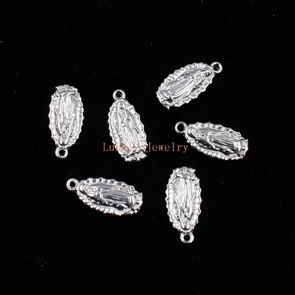 20pcs/lot Wholesale Stainless Steel Religious Virgin Charms Pendant