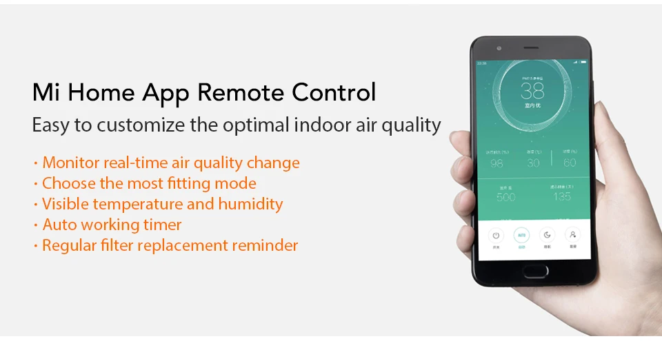 Original Xiaomi OLED Display Smart Air Purifier 2S Smartphone Mi Home APP Control Smoke Dust Peculiar Smell Cleaner (10)