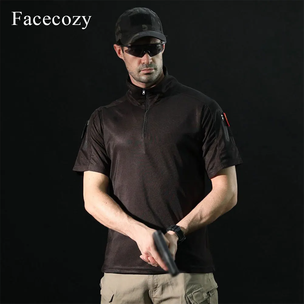 Facecozy мужские спортивные футболки для тренировок на открытом воздухе летняя