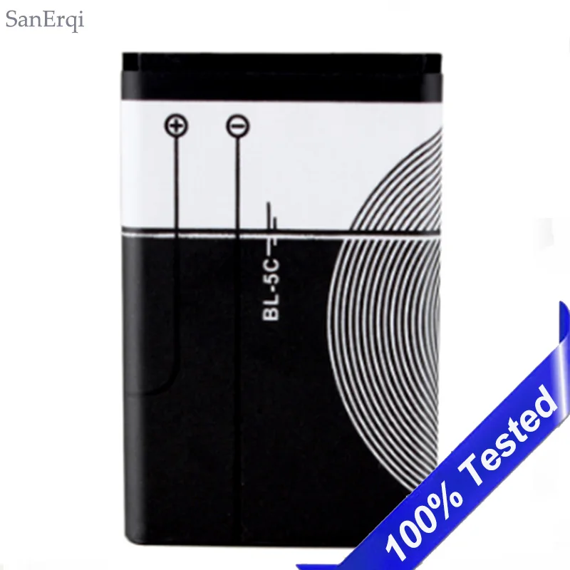 BL-5C аккумулятор для Nokia C2-00 X2-01 C2-06 1100 2310 3100 6030 3120 3650 6263 6600 6230 аккумуляторная батарея