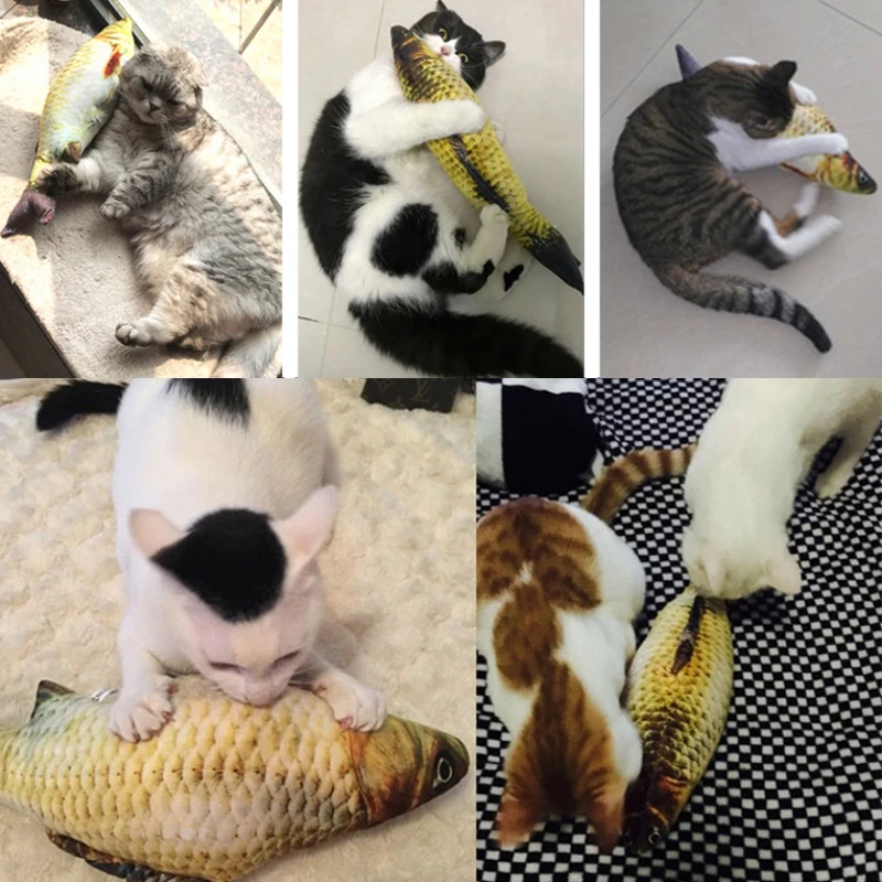 1 шт. кошка пользу мяты рыбы игрушки мягкие котенок плюшевые жевание кошки щенок