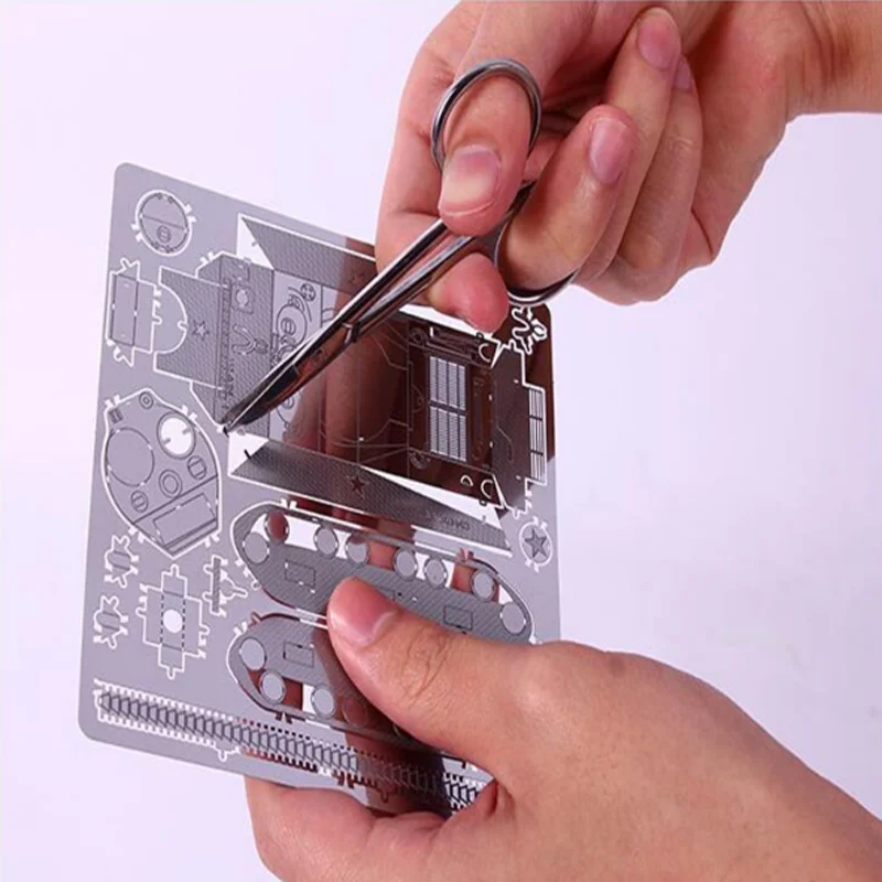 Офисные резка инструмент Бумага Резак Дети 3D металлические головоломки сборки модель инструмент Speical Наборы инструментов содержит пинцет