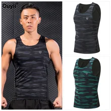 Мужской жилет для бега, компрессионные колготки, майка для спортзала, фитнес-жилеты, бодибилдинг, спортивная одежда, рубашки без рукавов, Мужская майка, майка