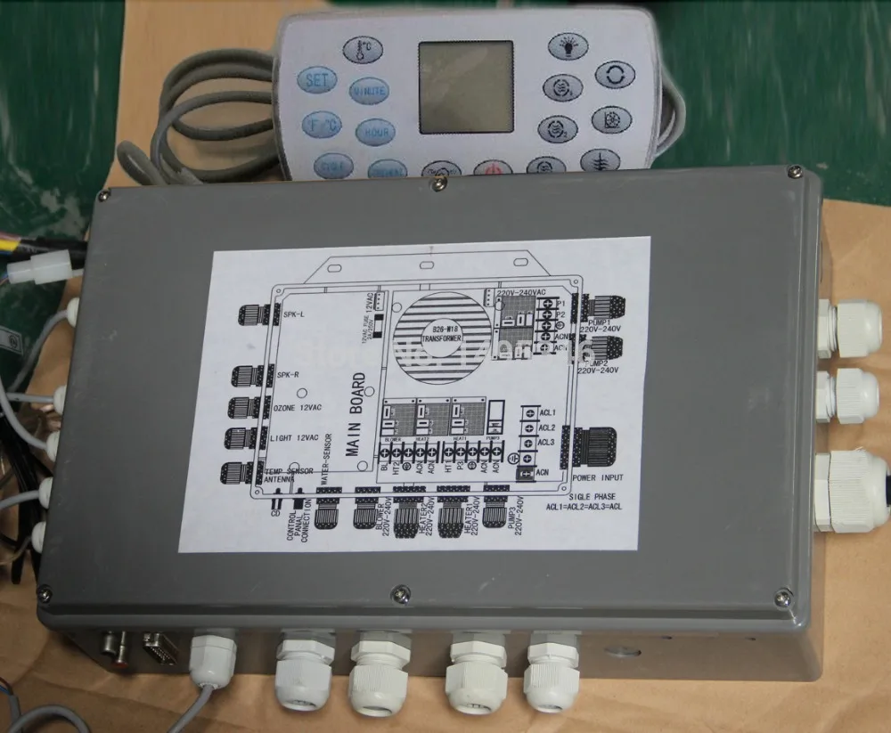 Полный набор управления спа Лер блок управления, блок питания и горячий контроллер для ванн, подходит для JAZZI, J& J, обслуживание спа, kingston и так далее