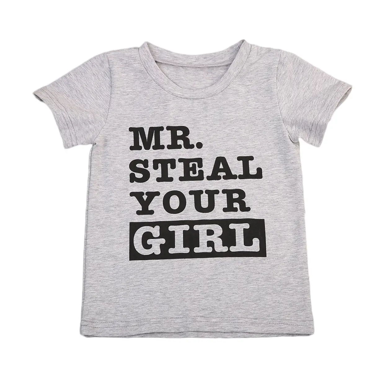 

Kids Toddlers Boys Mr Steal Your Girl Summer Tee Top Short Sleeve T Shirt Enfant Children Boy Girls Cotton T-Shirt Clothing 1-6Y