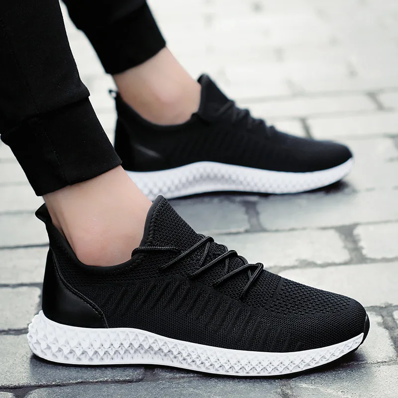 

Breathable Men Sneakers Male Shoes Adult Red Black Casual Shoes Men Krasovki Comfortable Non-slip Mesh Men Shoes 2019 Summer New