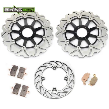 

BIKINGBOY Front Rear Brake Discs Disks Rotors Pads Set For Honda CBR900RR CBR 900 RR Fireblade N P 92 93 1992 1993