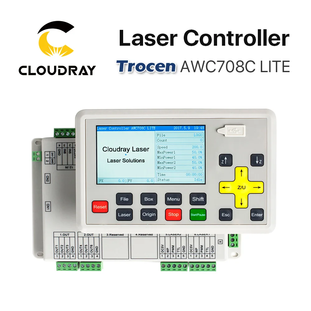 CO2 laser DSP controller system AWC708C Lite for laser cutter engraver
