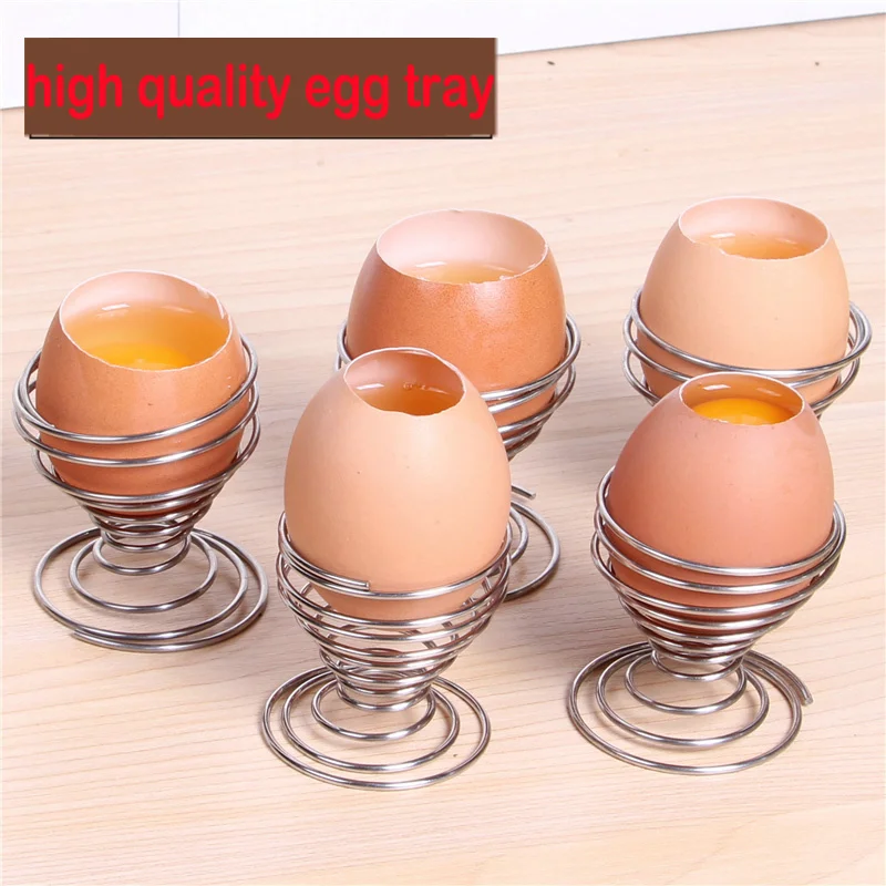 free ship high quality stainless steel egg holder metal egg tray spring