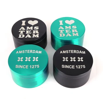 

GERUI Diameter 75mm Big Herb Grinder Zinc Alloy High Grade 4 Layer Grinder Tobacco Cigarette Smoking Accessories Gifts