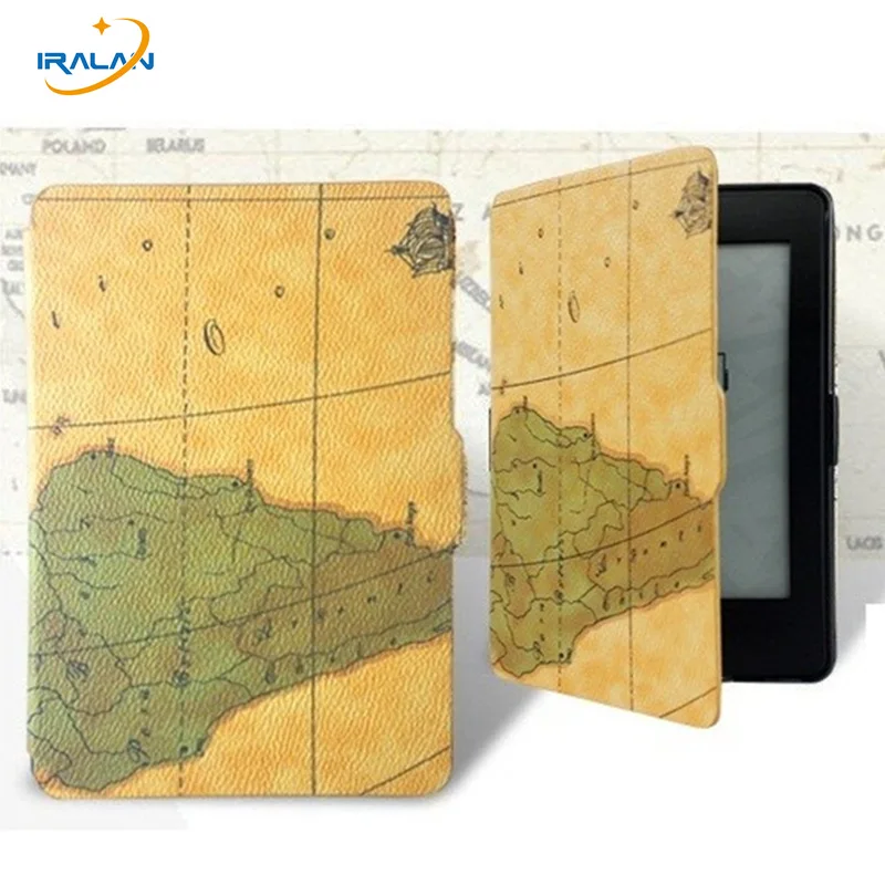 Ультратонкий кожаный чехол с картой для Amazon kindle paperwhite 1 2 3 планшета Kindle Paperwhite 2013 2015