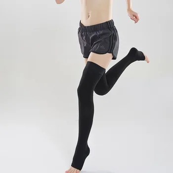 

LGFD20161216 women slim sox XXL 30mm HG Silicone Thigh medical Varices closed toe Class 2 NYLON compression sock