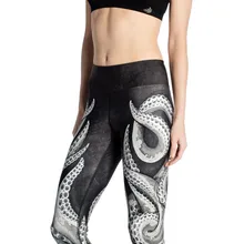 Лидер продаж, высококачественные спортивные Леггинсы с колготками, женские весенне-осенние черные спортивные Леггинсы с изображением дракона, 3 узора