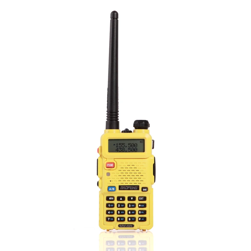 2xUV5R Yellow 2 шт. baofeng уф-5r Walkie Talkie рации 128 Dual Band UHF& VHF 136-174 МГц и 400-520 МГц Baofeng УФ-5R портативна Рация 5 Вт Двухстороннее радио для рации рация баофенг uv-5r - Цвет: 2xUV5R Yellow