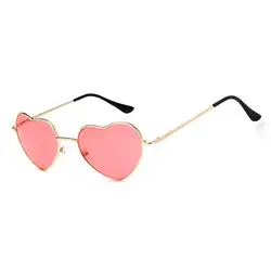 Очки солнцезащитные очки с оправой в форме сердца Для женщин Love в стиле «лолита» без оправы рамки прозрачный оттенок солнцезащитные очки