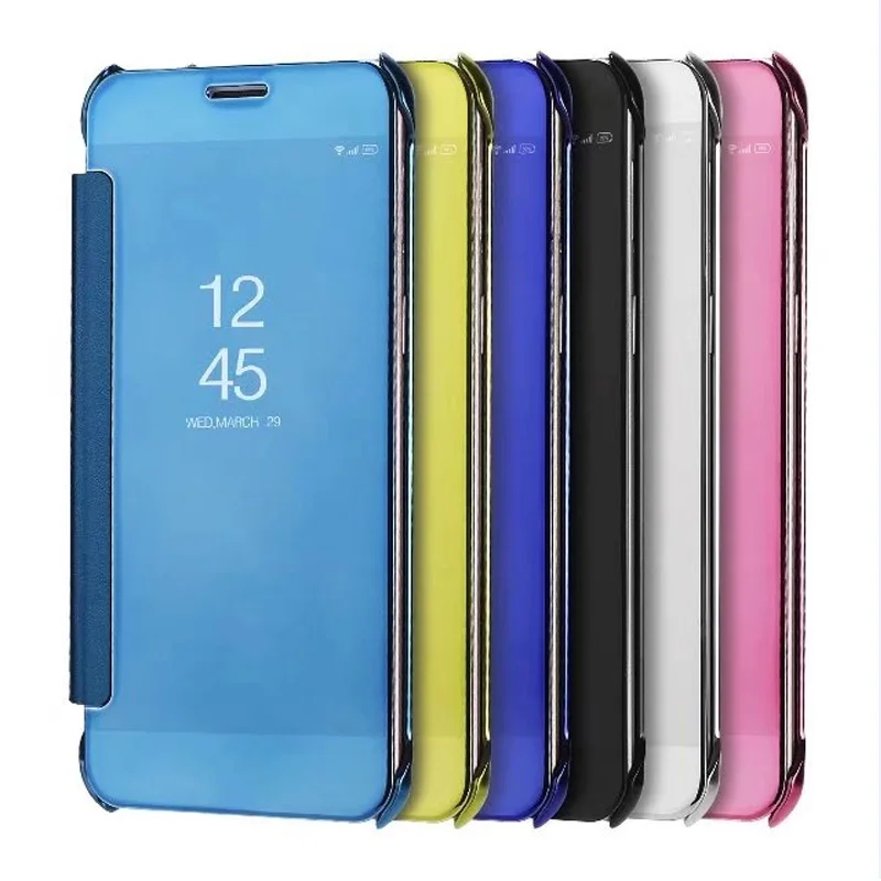 Для Коврики 10 роскошных Clear View Окно Смарт Флип Зеркало Жесткий защиты ПК для Huawei