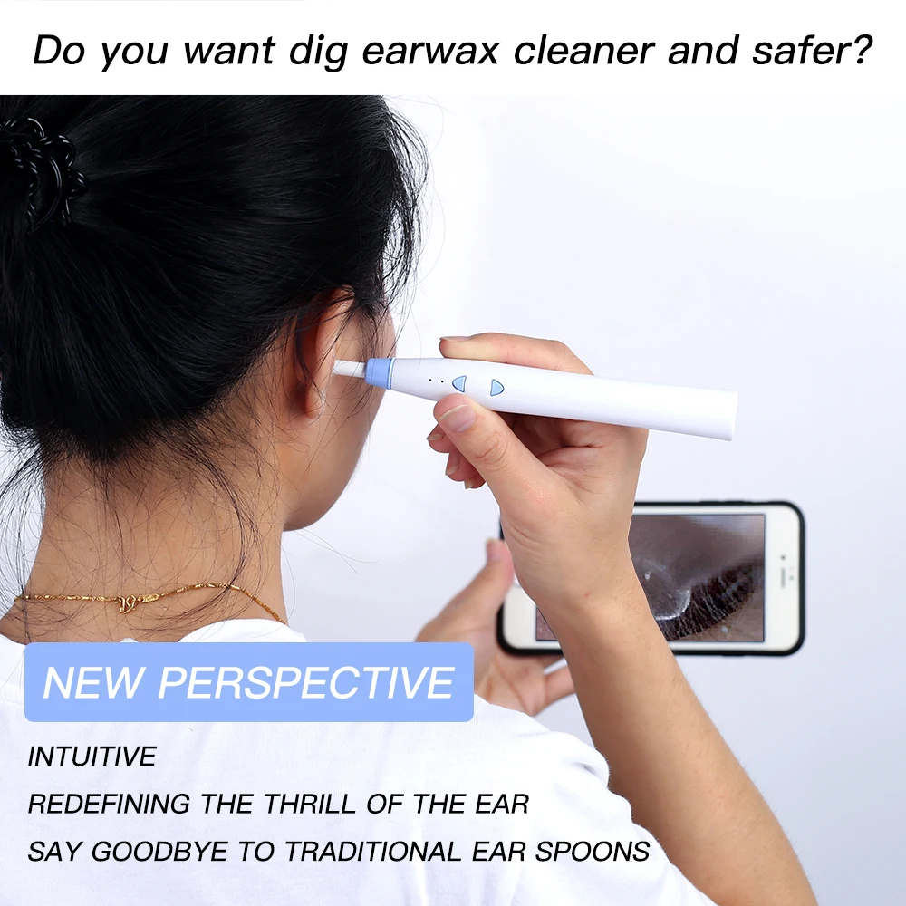 

1.0 MP WiFi Otoscope Ear Endoscope Camera with 6 LED Wireless Ear wax removal Cleaning Tool otoscopio medico for IOS/Android