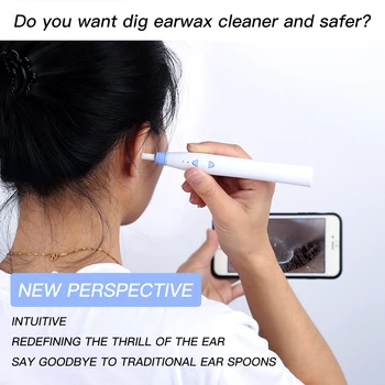 

1.0 MP WiFi Otoscope Ear Endoscope Camera with 6 LED Wireless Ear wax removal Cleaning Tool otoscopio medico for IOS/Android