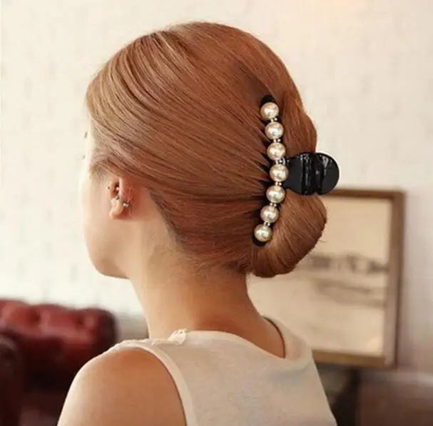

2019 Headwear Ornaments For Hair Accessories Hair Trendy Hair Crab Hairpins Rhinestone Pearls Shiny Luxury Women Clip Girl Claws