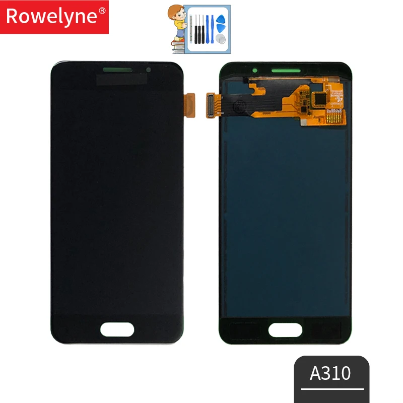 

Brightness Adjustbale LCD For Samsung Galaxy A3 2016 A310 A310F A310H A310M LCD Tested Display Digitizer Touch Screen Assembly