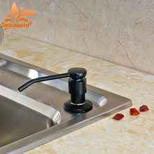 Кухонная раковина дозатор жидкого мыла черная бутылка из нержавеющей стали