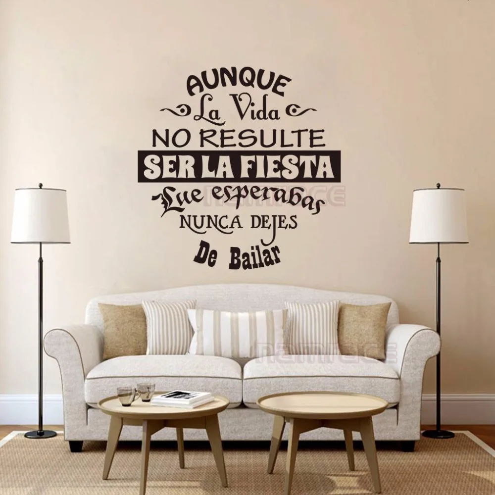 Vinyl Wall Stickers Spanish Quotes Letterings Wall Decals Art Sticker