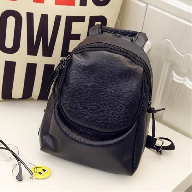SheIn Nuova Annata di Modo di Stile Caldo Borse da Donna di Marca Nero  Metallizzato Abbellito PU Zipper Zaini|backpack brand|backpack  fashionbackpack style - AliExpress