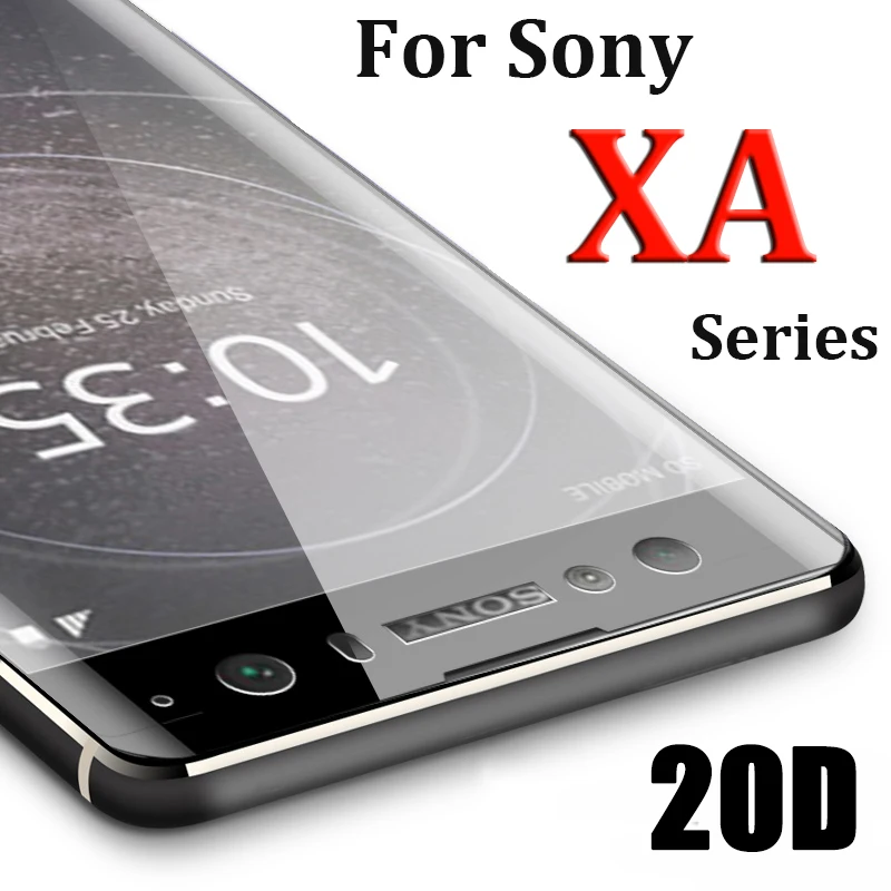 6D закаленное Стекло для Sony Xperia XA XA1 XA2 Ультра X компактный XP XZ XZ2 XZS с загнутыми краями на весь экран Экран Защитная пленка с закругленными краями