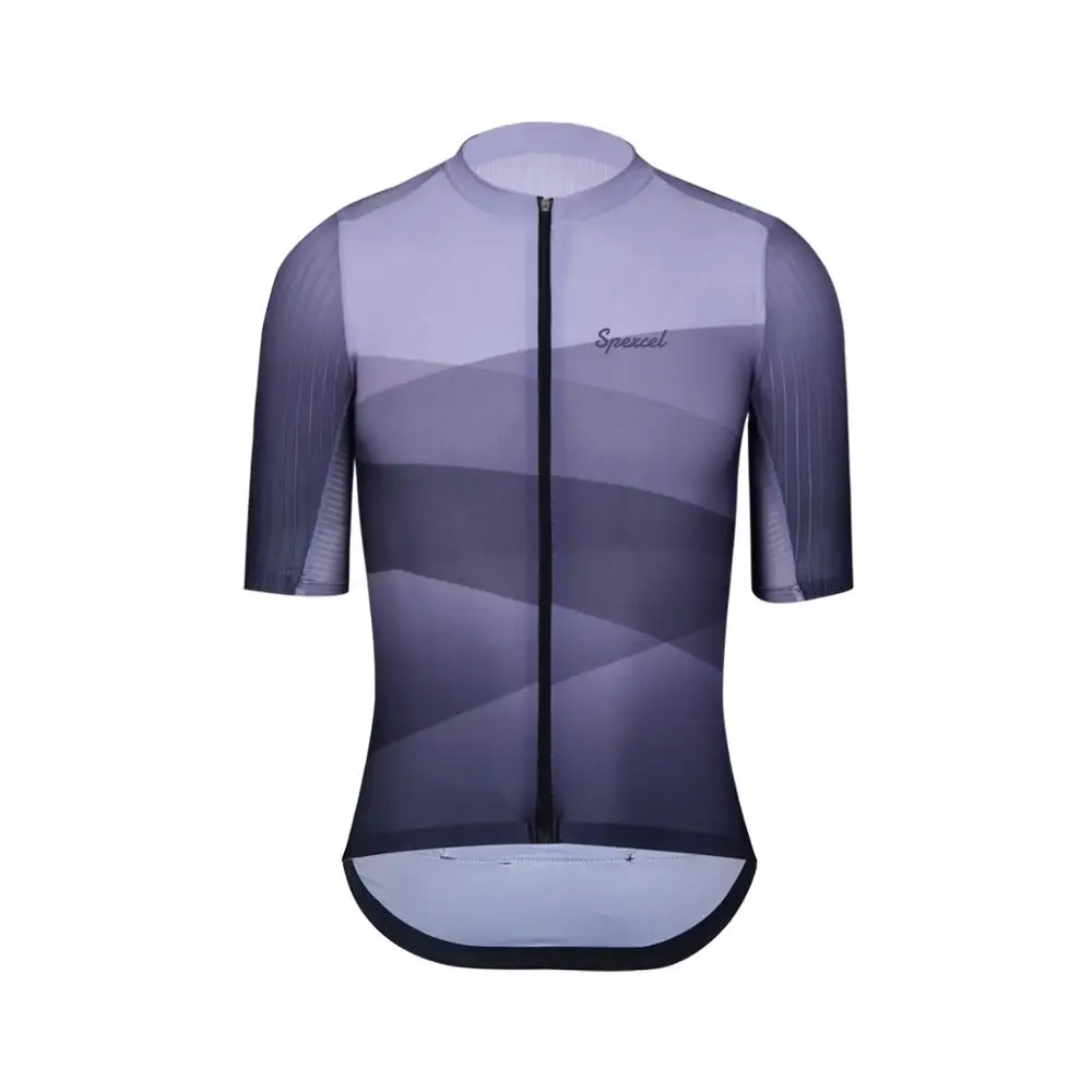 

SPEXCEL 2019 new pro aero cycling Jersey short sleeve road mens cycling shirt Aerodynamics fabric at sleeve and back gray