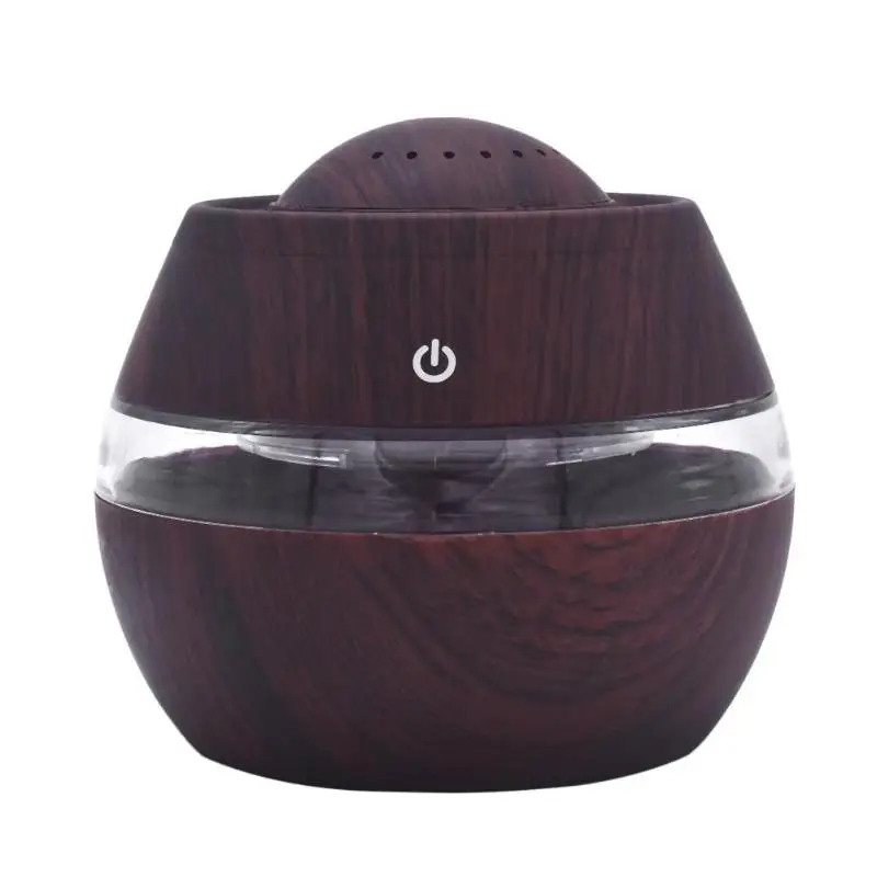 

300ml USB Wood Grain Air Humidifier Mini Ultrasonic Humidifier Touch Essential Oil Aroma Diffuser Air Purifier Mist Maker